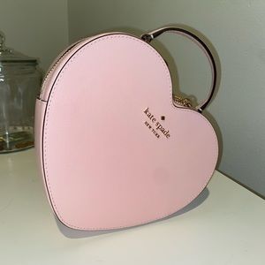 Pink Kate Spade Heart Crossbody Purse